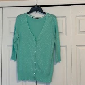 Maurices 3/4 length sleeve polka dot sweater